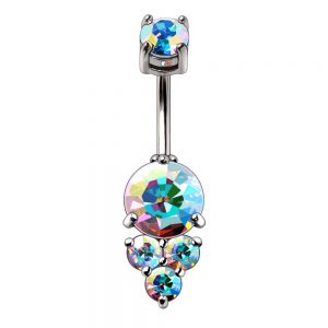 Surgical steel belly ring