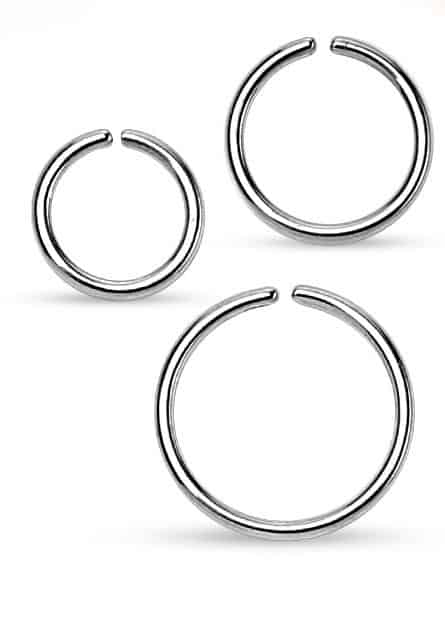 Implant Grade Nose Rings