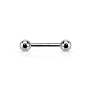 Internally threaded surgical steel labret
