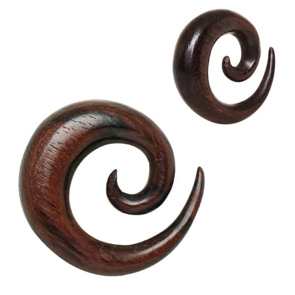 Wooden spiral taper
