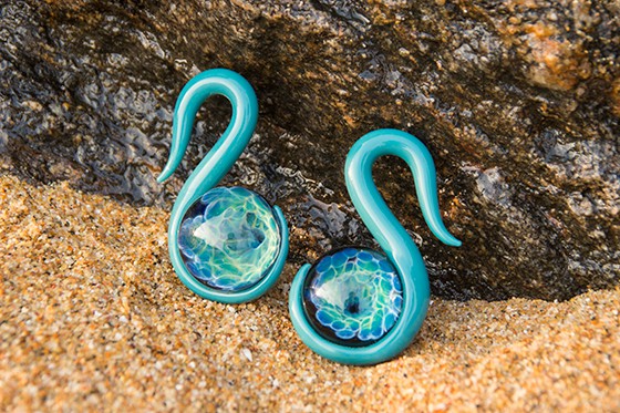 Ocean earrings body piercing
