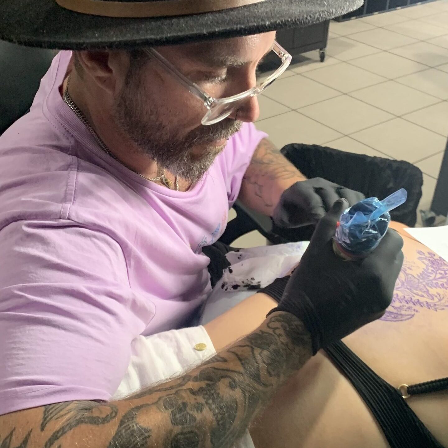 Tattoo artist Aiden